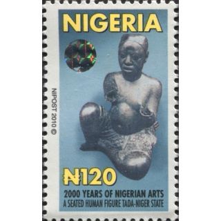 2000 ans d'art nigérian - Figure humaine assise Tada, État de Niger - Série courante 2010