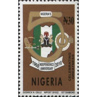 50ème anniversaire de l'indépendance du Nigéria - Armoiries 